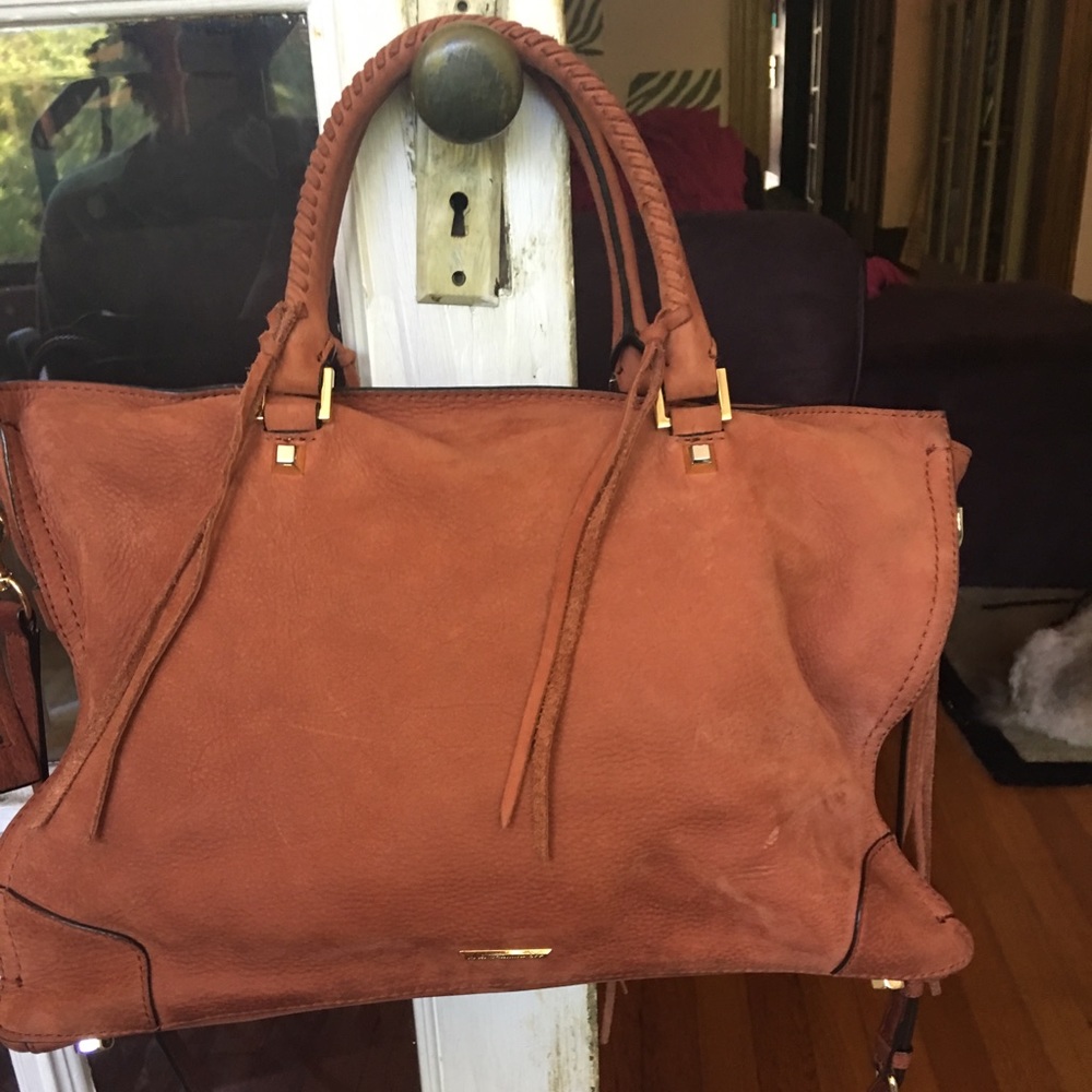 Rebecca Minkoff large suede regan satchel